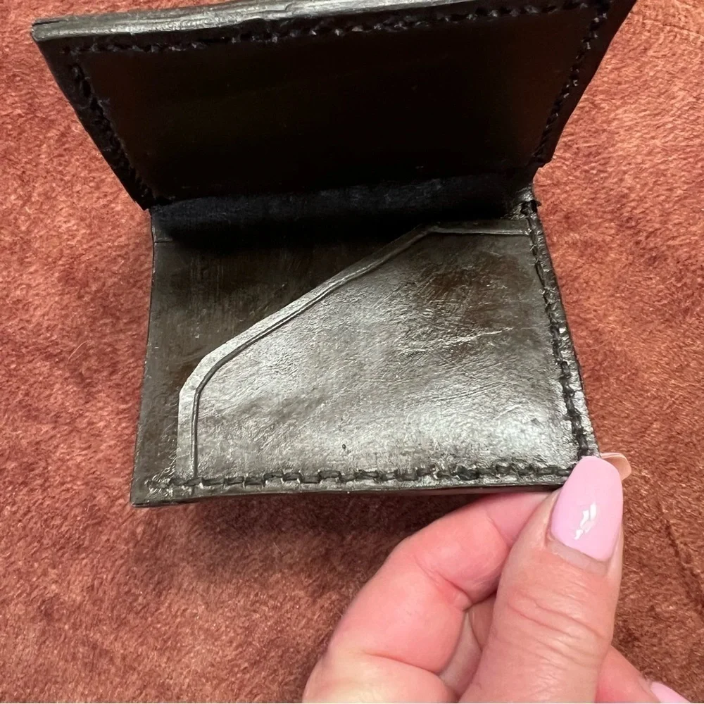 Vintage Mallard Duck Hand Painted Bifold Wallet